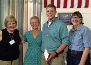 Scholarship winner Christian Wheeler.