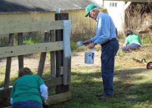 Spring work day at the Strong Family Farm.